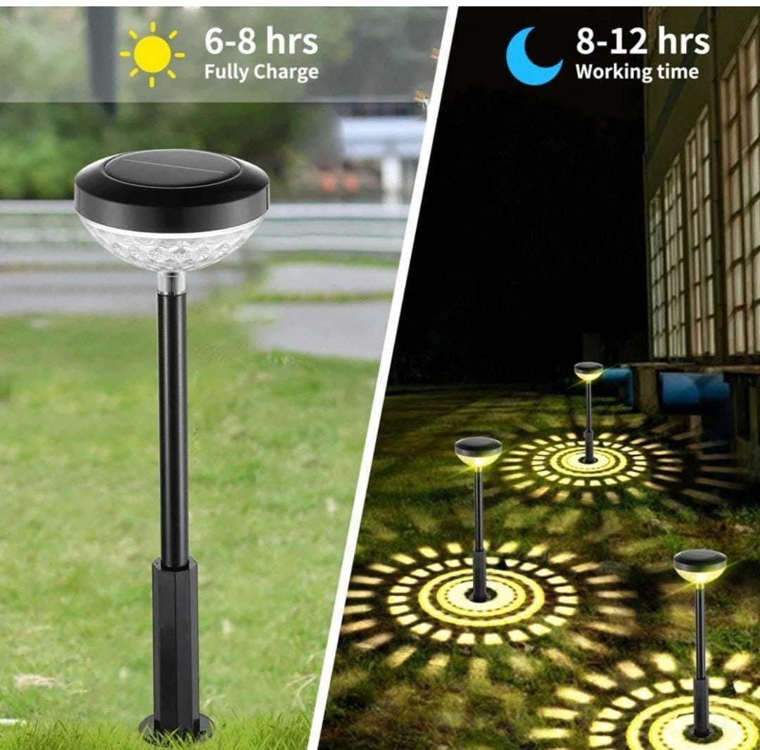 Lot 2 Lampes Solaires LED Extérieures – Éclairage Décoratif pour Jardin et Allée