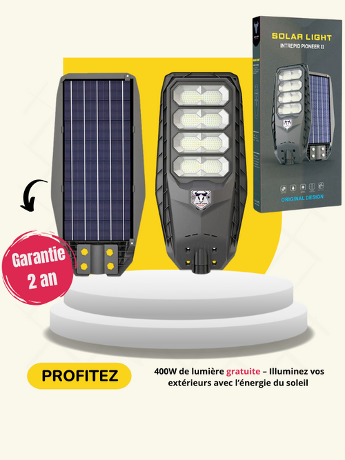 Fini les Factures d’Électricité – Lampe Solaire 400W Autonome